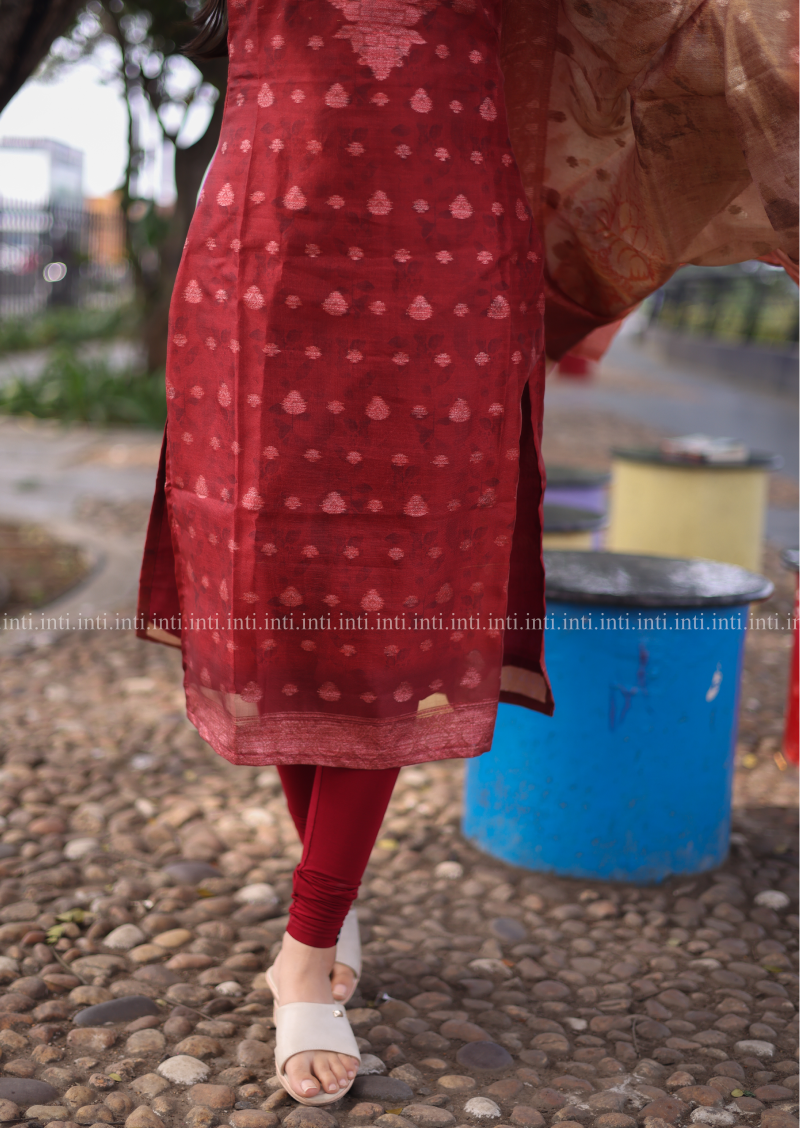 Ruby Blaze Top & Dupatta Set