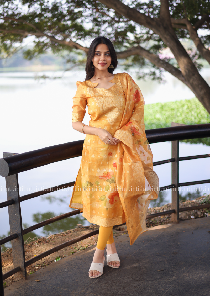Golden Hour Top & Dupatta Set