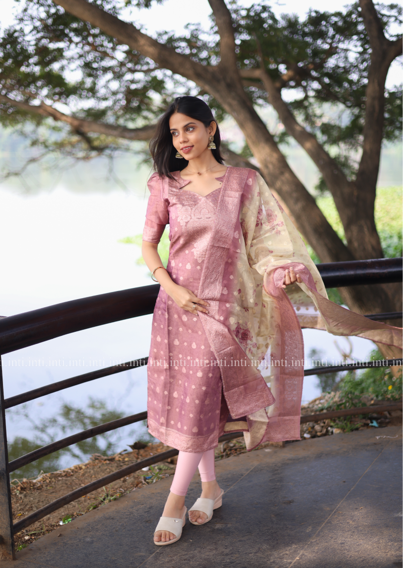 Lilac Haze Top & Dupatta Set