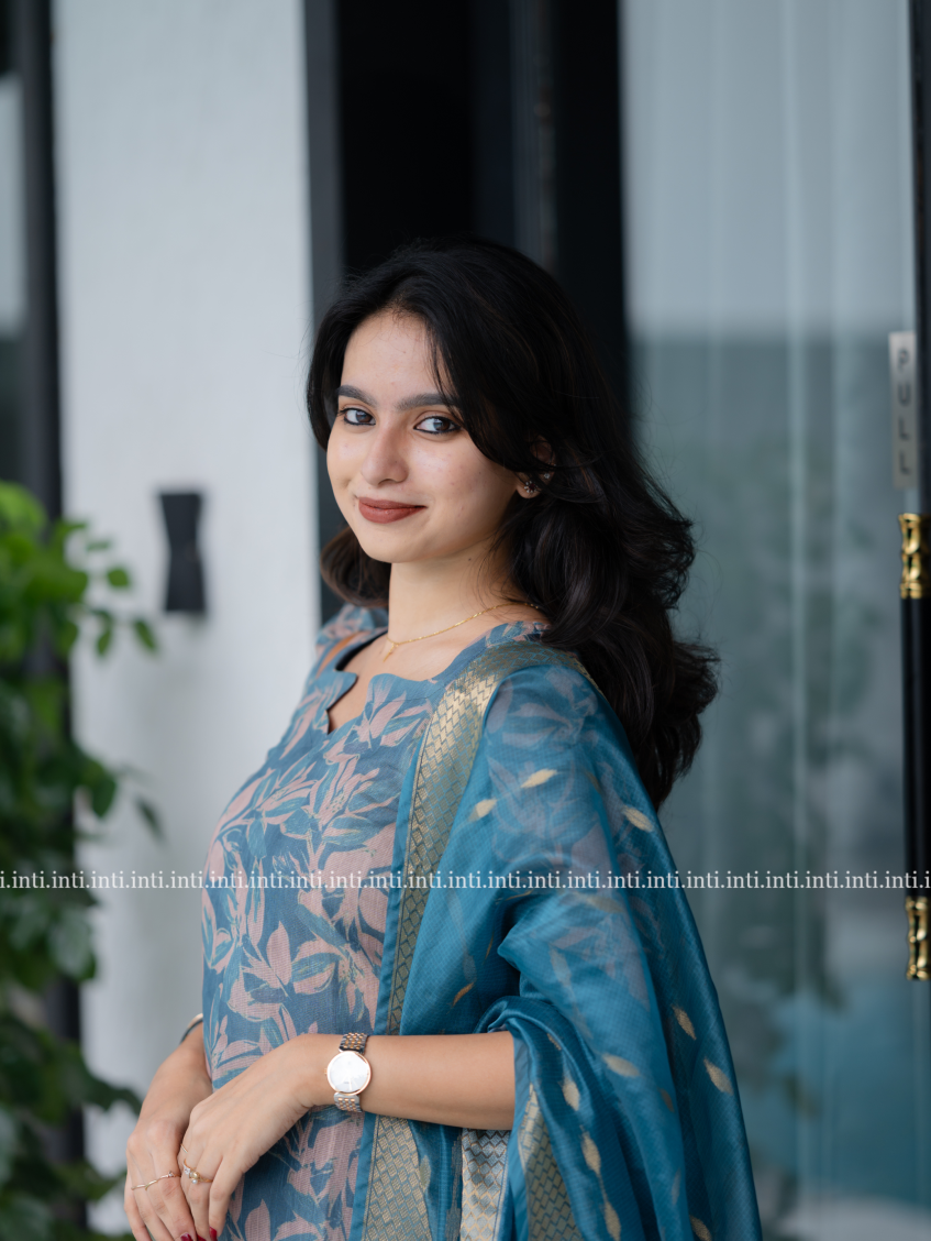 Celeste Fern Top & Dupatta Set