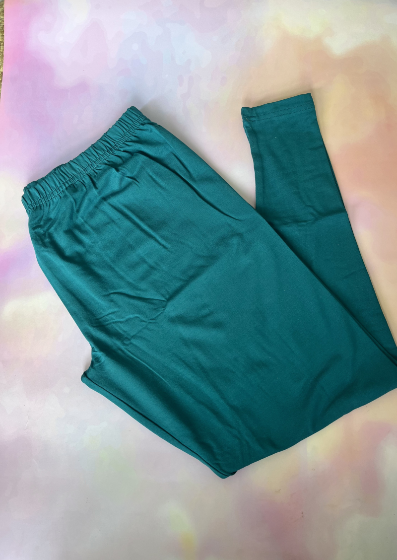 Prisma Ankle Legging - Peacock Green