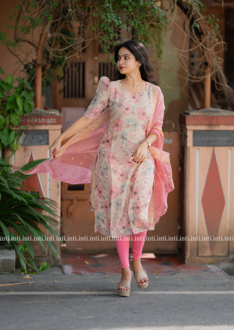 Blueberry Blush Top & Dupatta Set