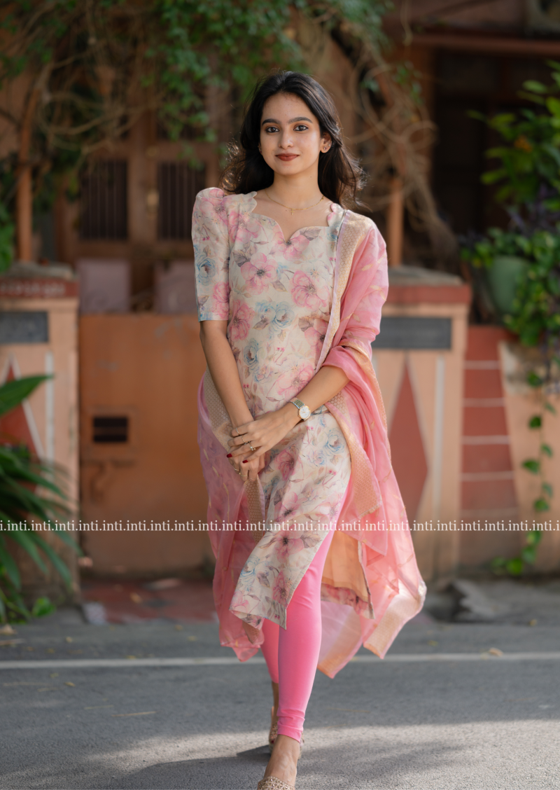 Blueberry Blush Top & Dupatta Set