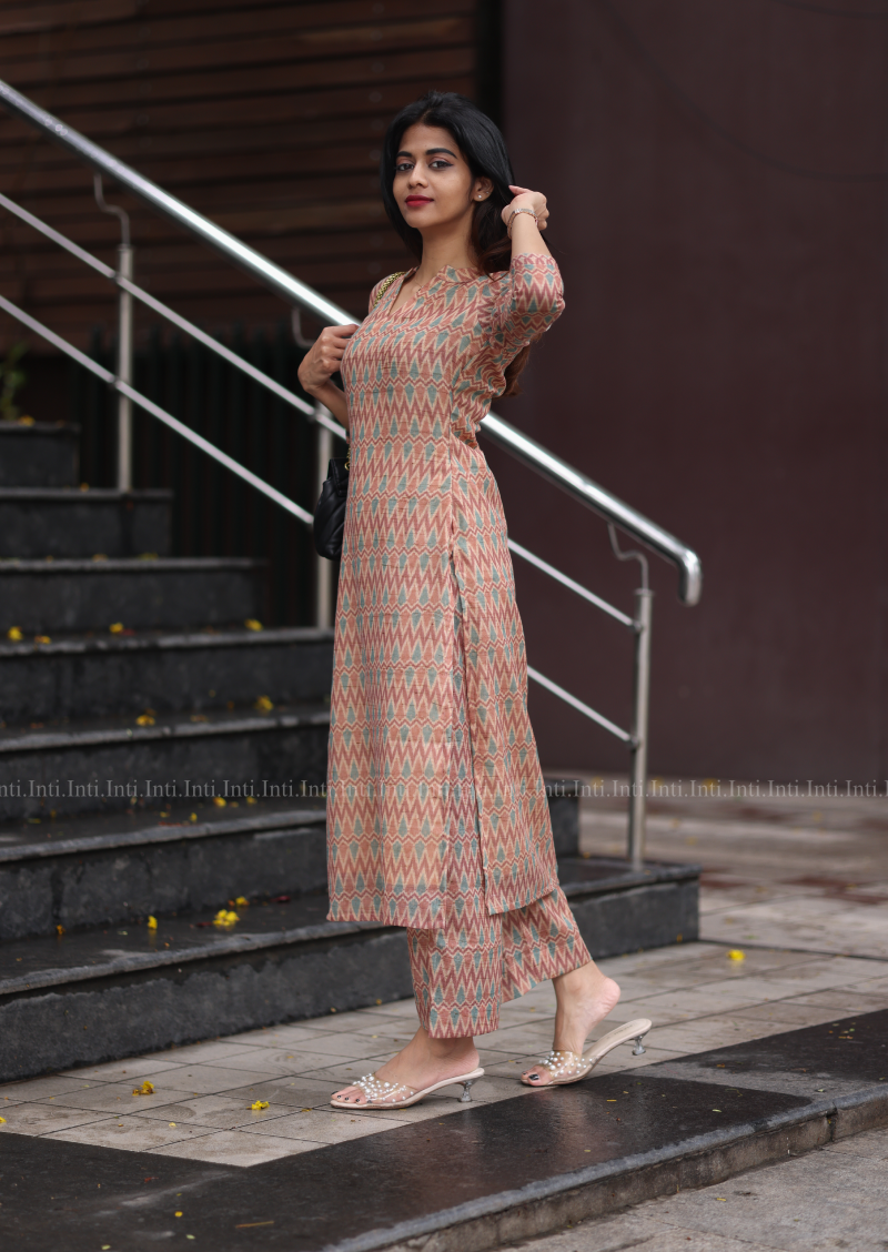 Brown Eclair Top & Pant Set