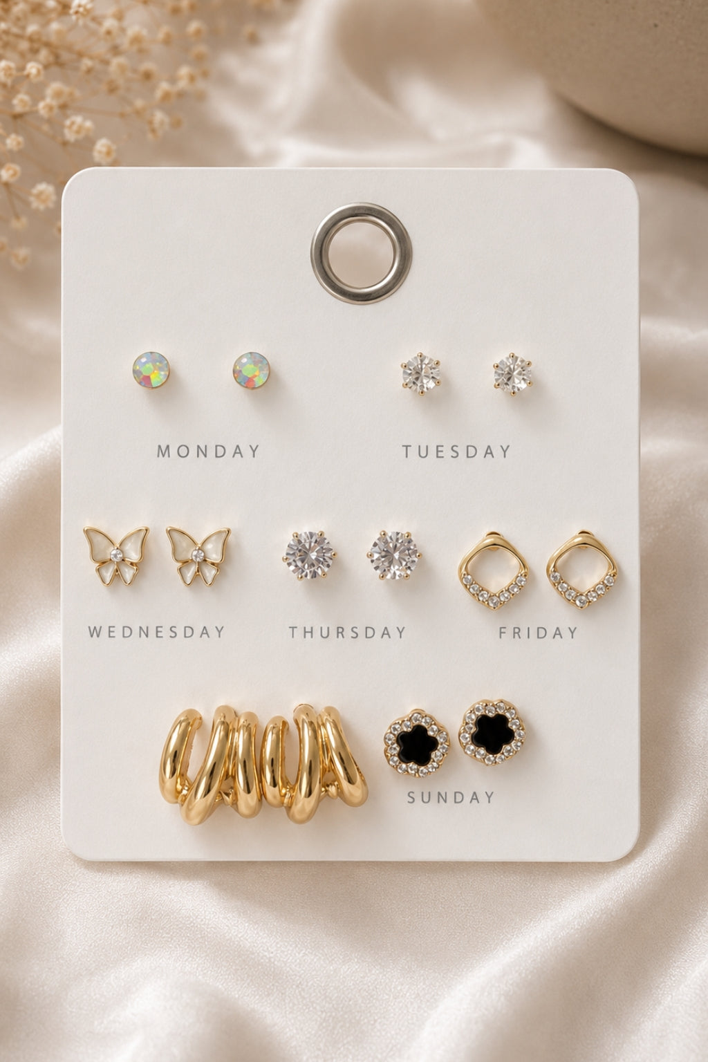 Sparkle Stud Earrings Pack
