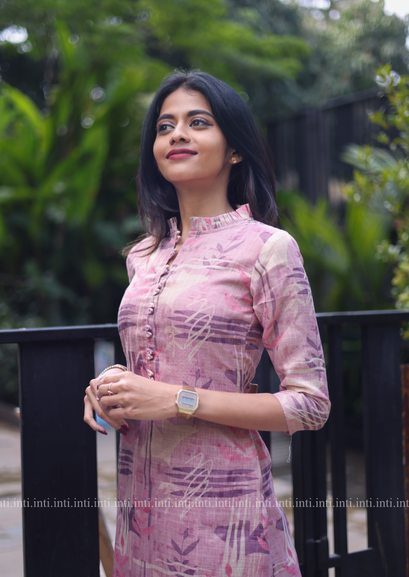 Purple Ferns Kurti