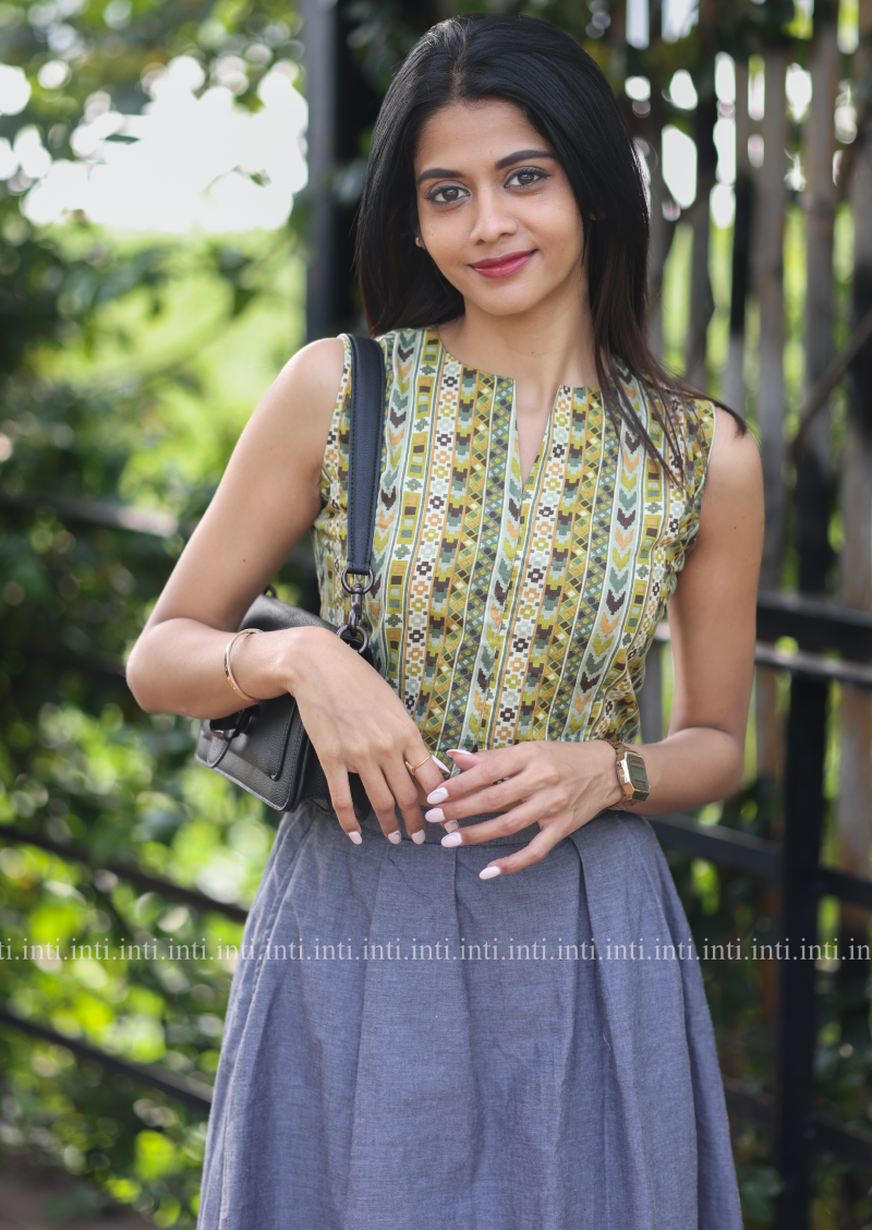Green Soiree Crop Top ONLY