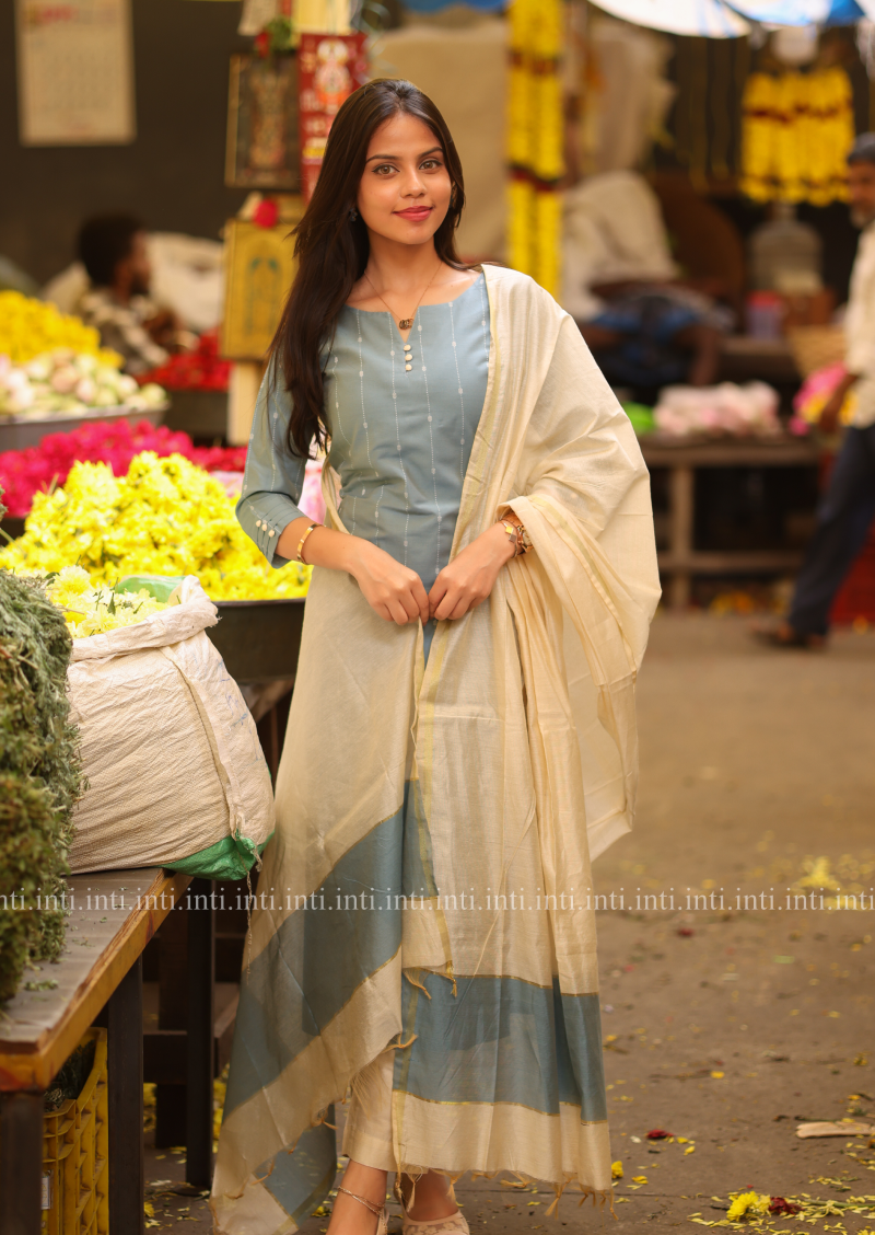 Heritage Blue Salwar Suit