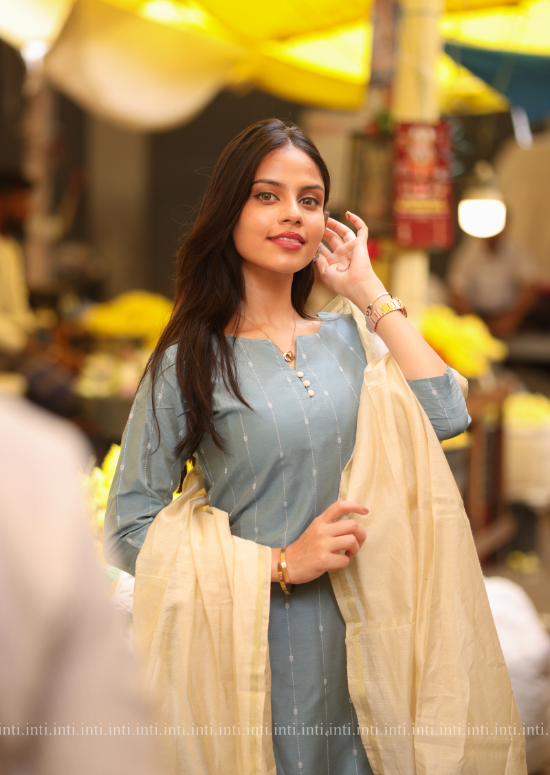 Heritage Blue Salwar Suit