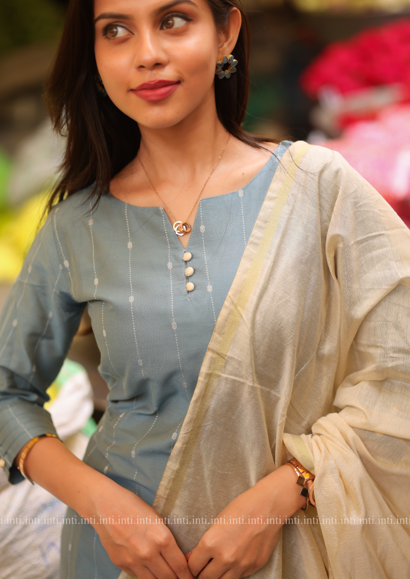 Heritage Blue Salwar Suit