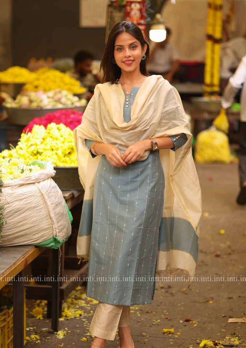 Heritage Blue Salwar Suit