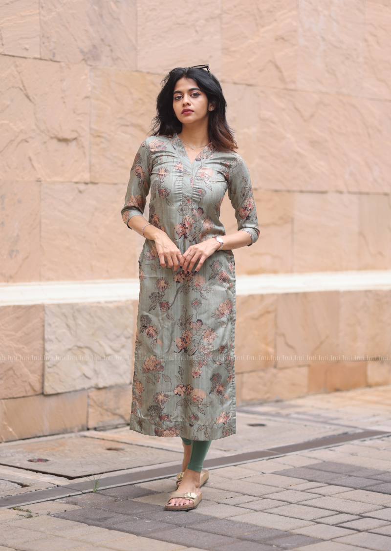 Dewdrop Fern Kurti