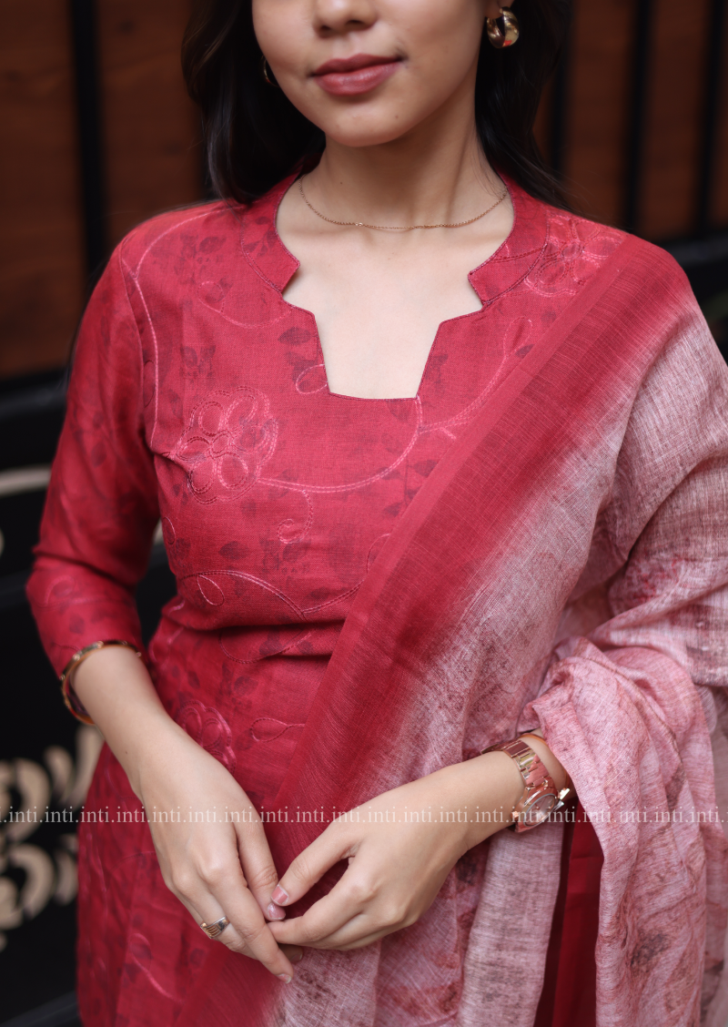 Brickberry Bliss Top and Dupatta Set
