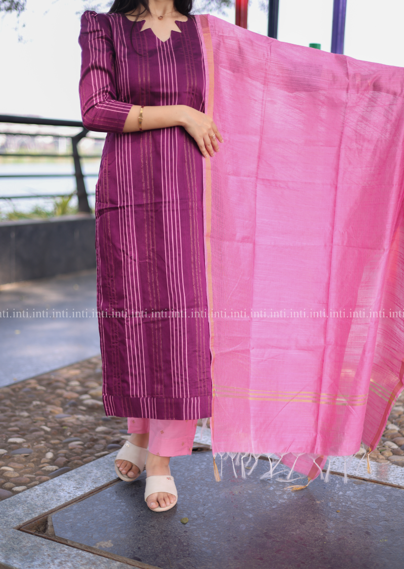 Blush Stripe Salwar Suit