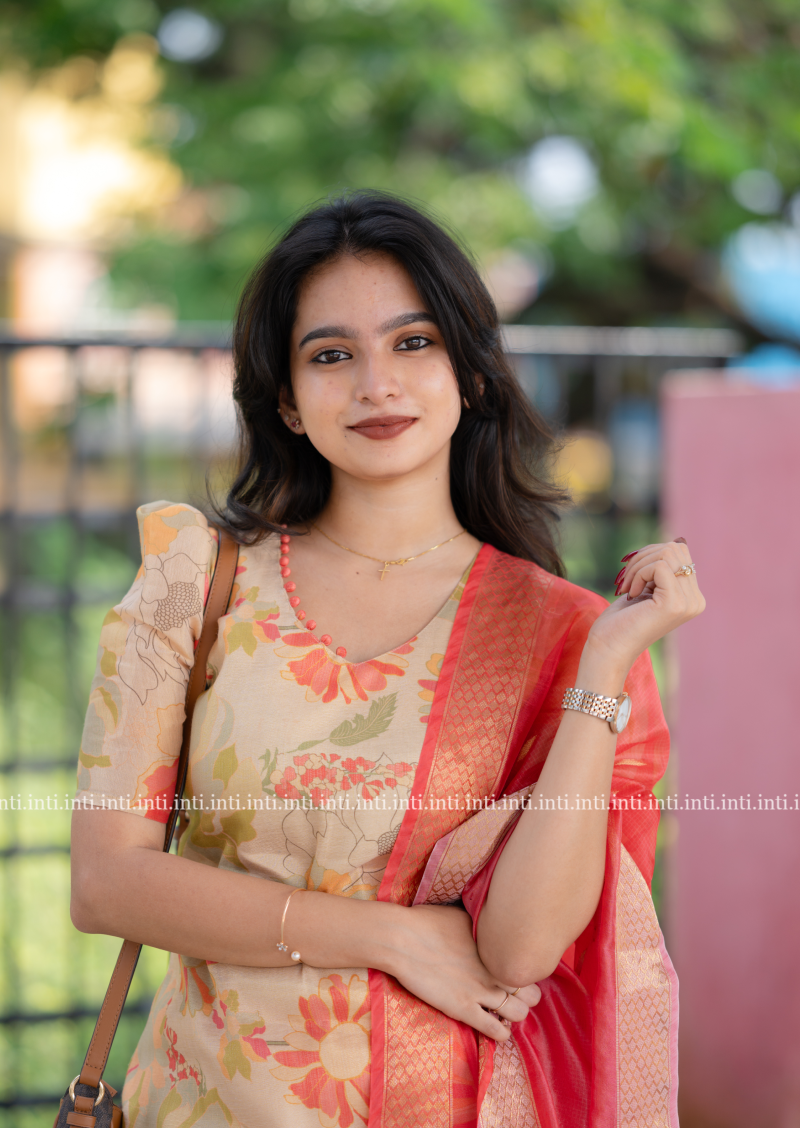 Rosy Glow Top and Dupatta Set