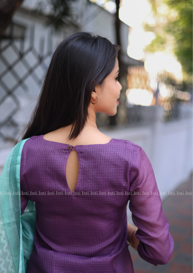 Purple Grace Top And Dupatta Set