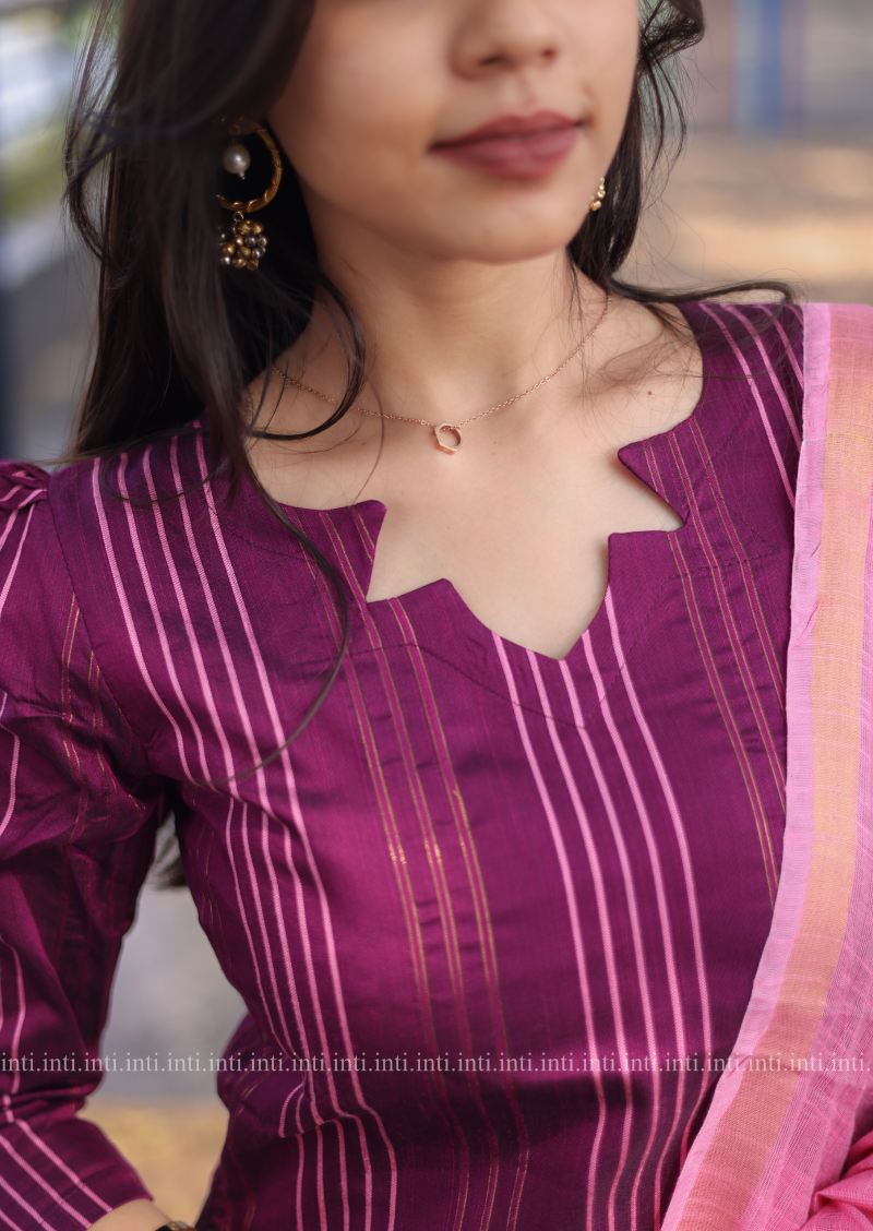 Blush Stripe Salwar Suit