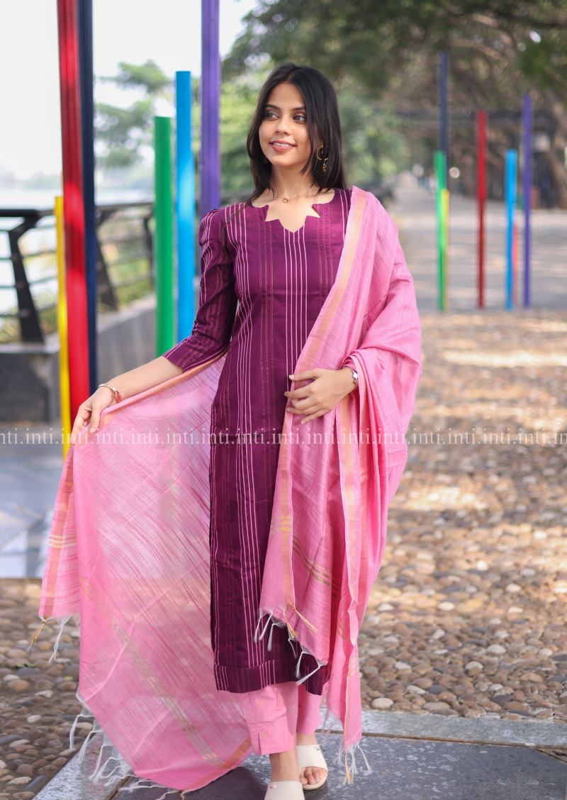 Blush Stripe Salwar Suit