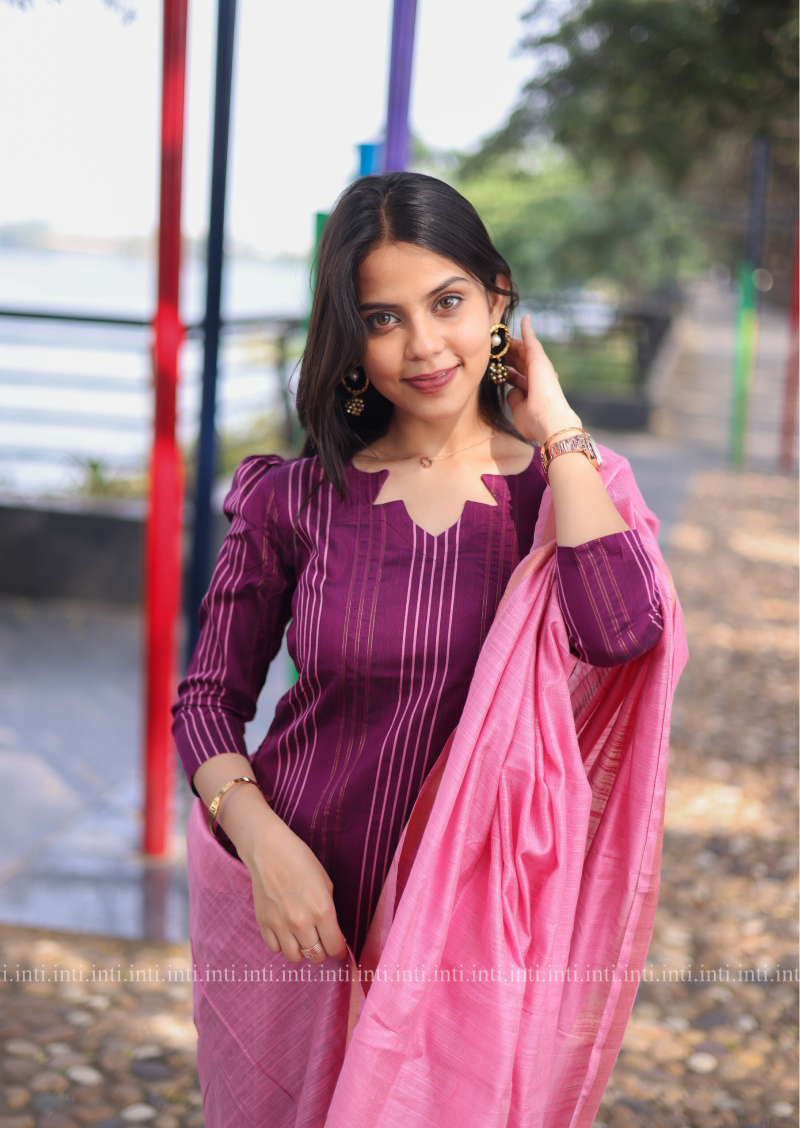 Blush Stripe Salwar Suit