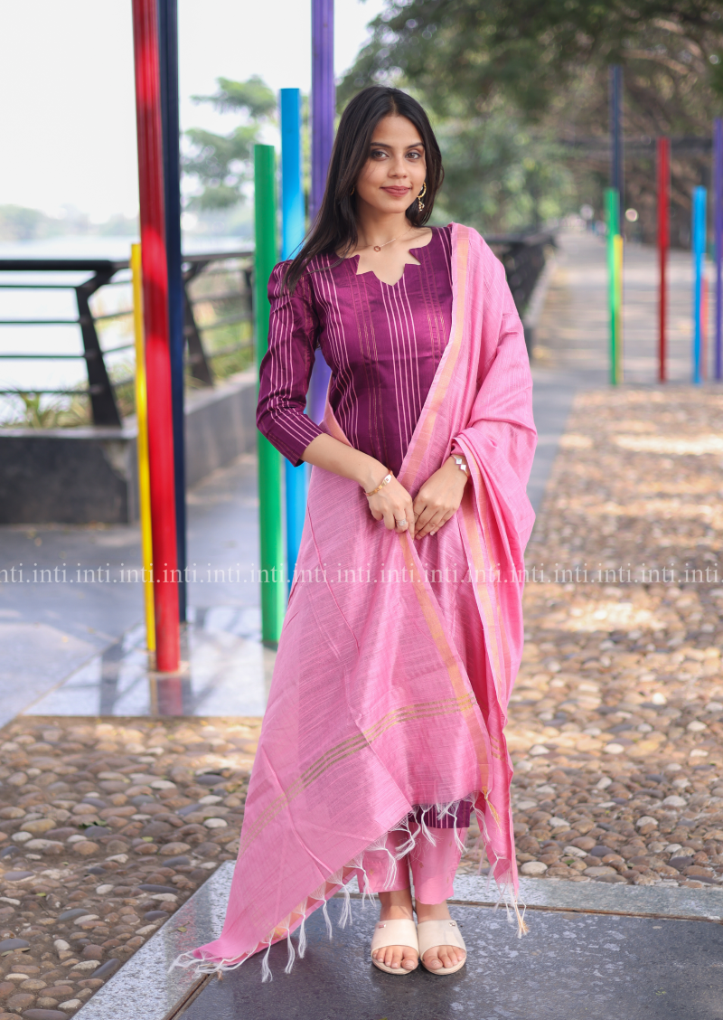 Blush Stripe Salwar Suit