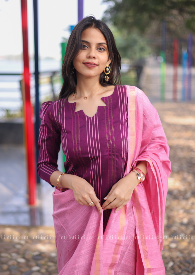 Blush Stripe Salwar Suit