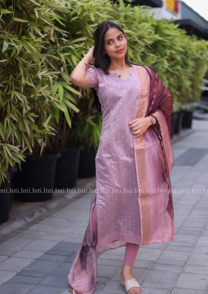 Pink Lagoon Top and Dupatta Set