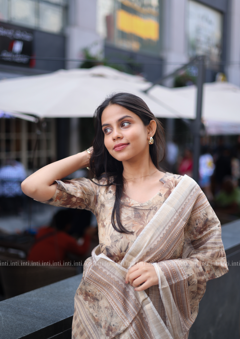 Chestnut Charm Top and Dupatta Set