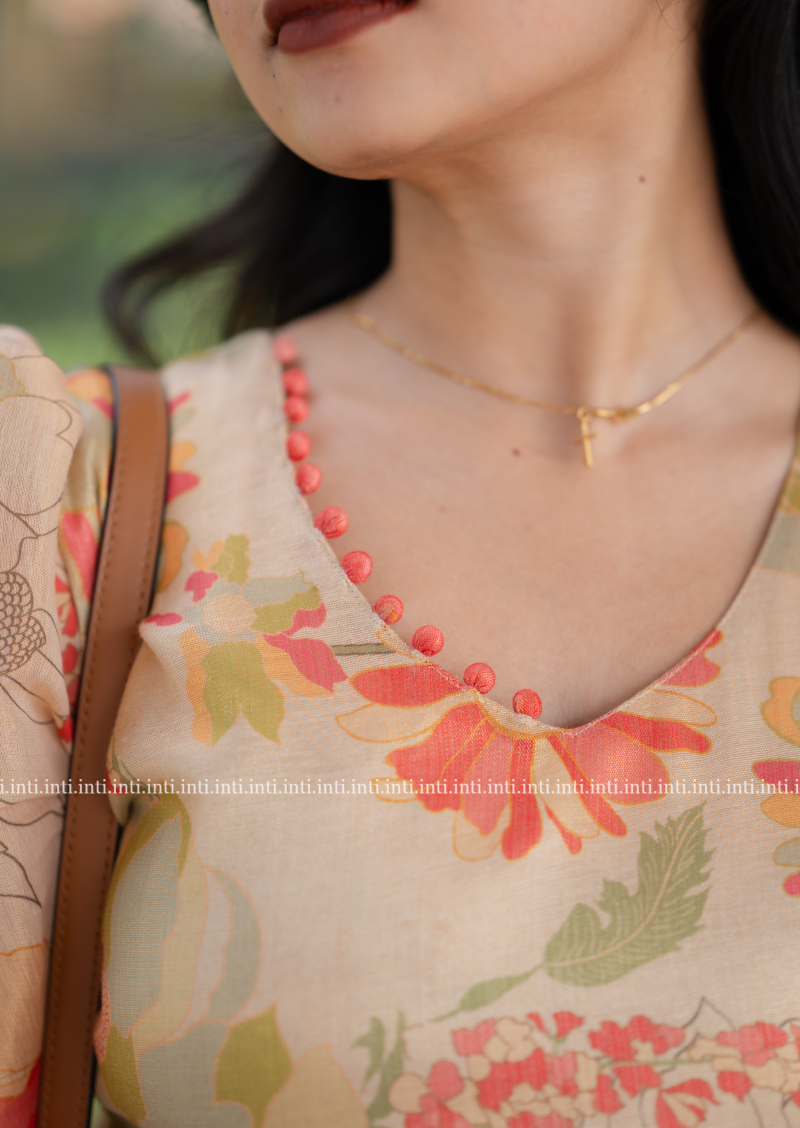 Rosy Glow Top and Dupatta Set