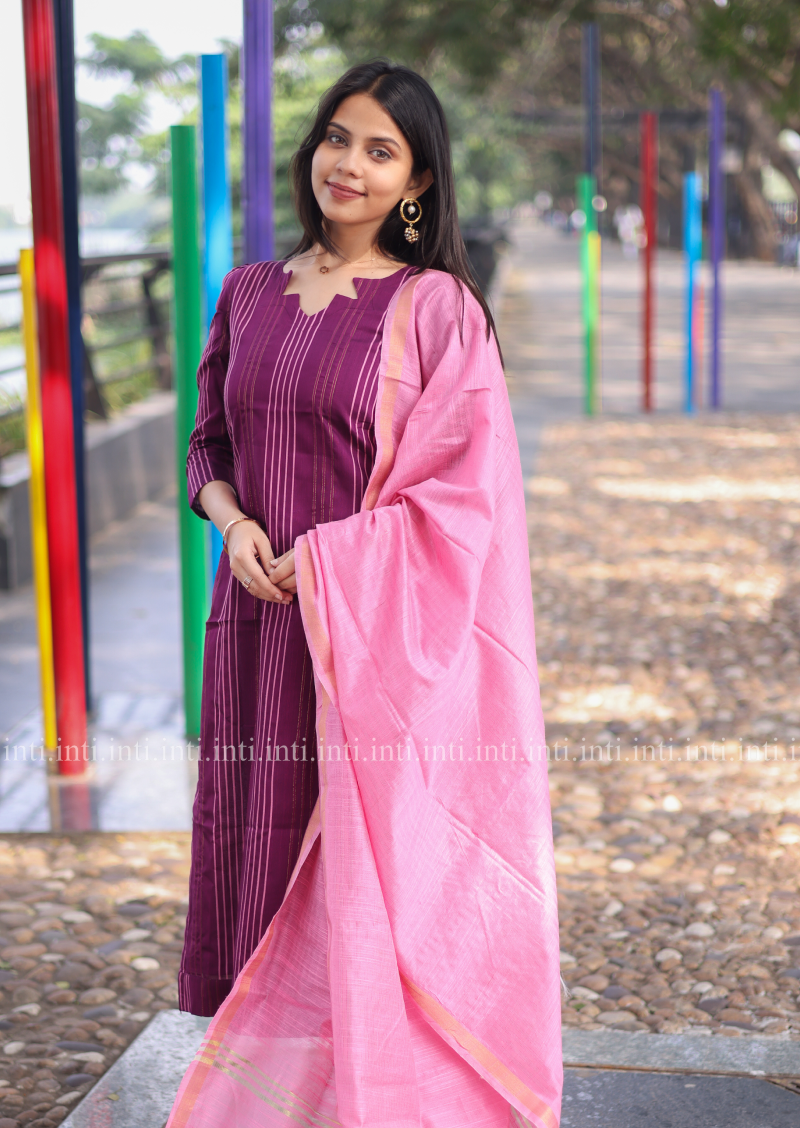 Blush Stripe Salwar Suit