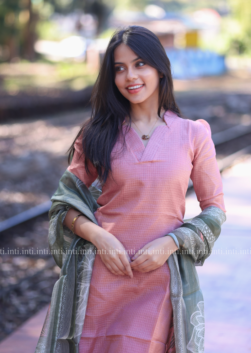 Pastel Harmony Top And Dupatta Set
