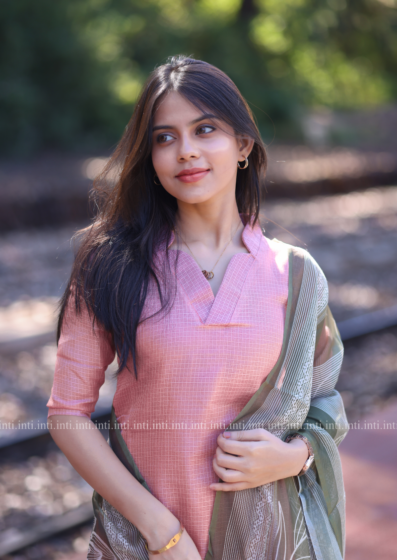 Pastel Harmony Top And Dupatta Set