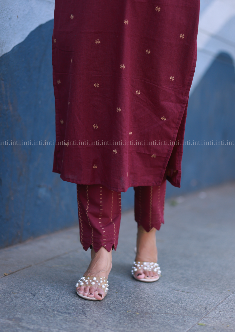 Velvet Grape Top and Pant Set