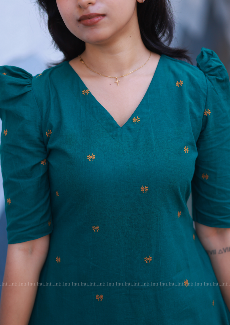 Deep Teal Whimsy Top and Pant Set