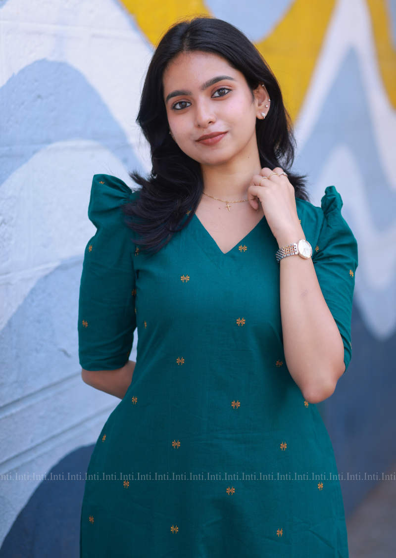 Deep Teal Whimsy Top and Pant Set