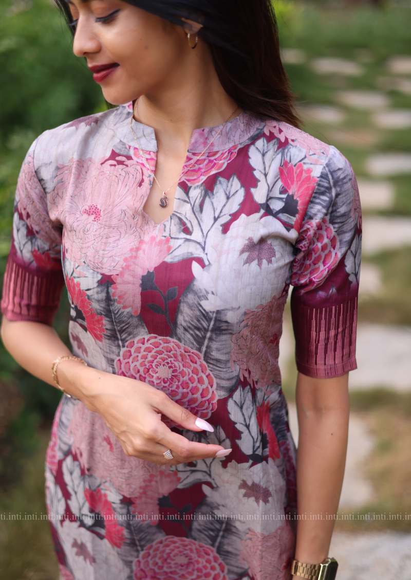 Wild Fuchsia Kurti