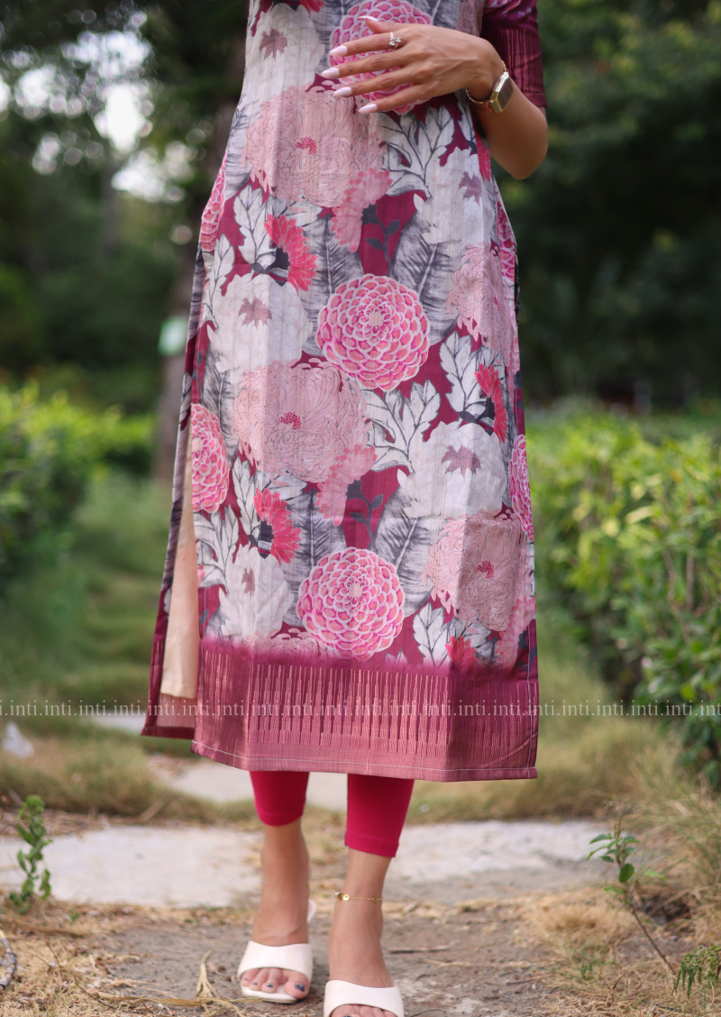 Wild Fuchsia Kurti