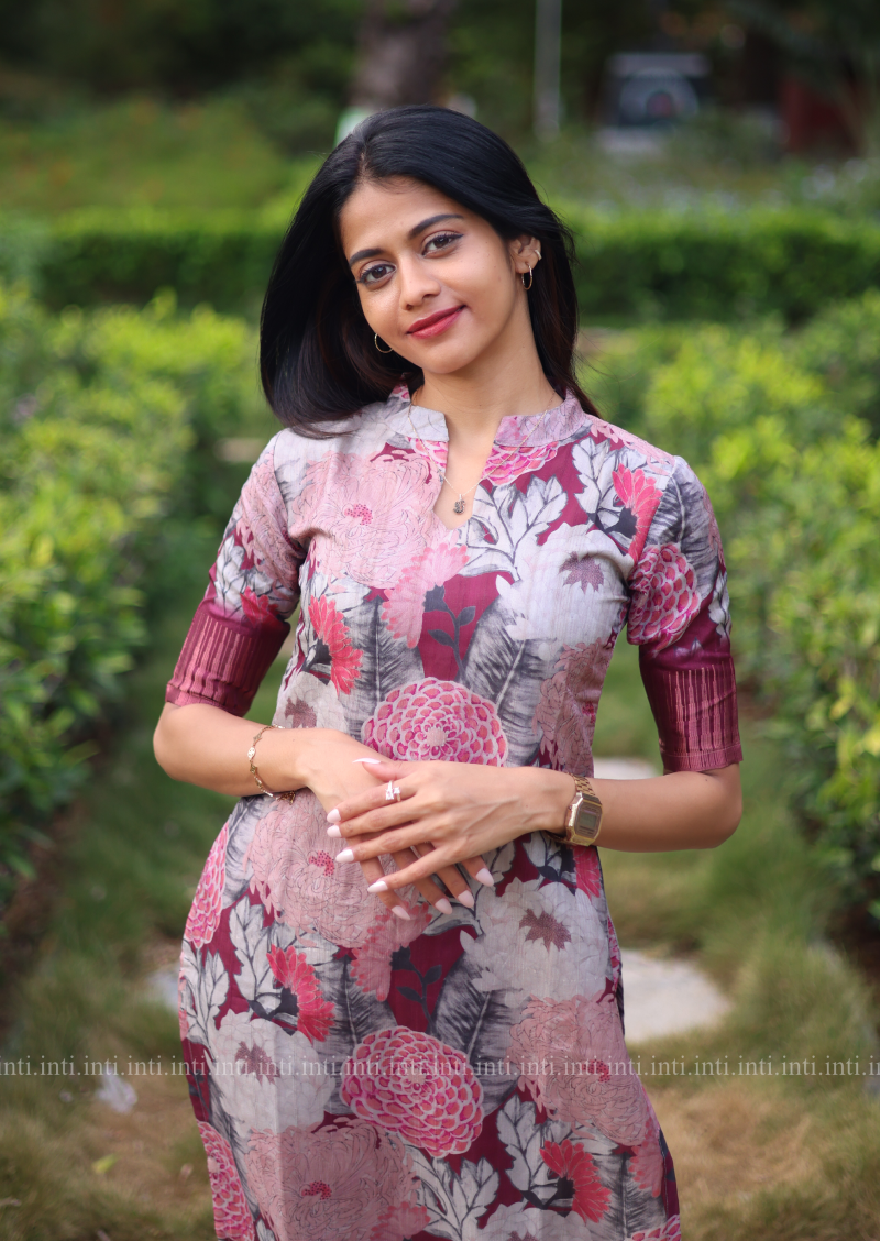 Wild Fuchsia Kurti