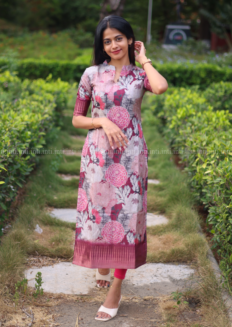 Wild Fuchsia Kurti