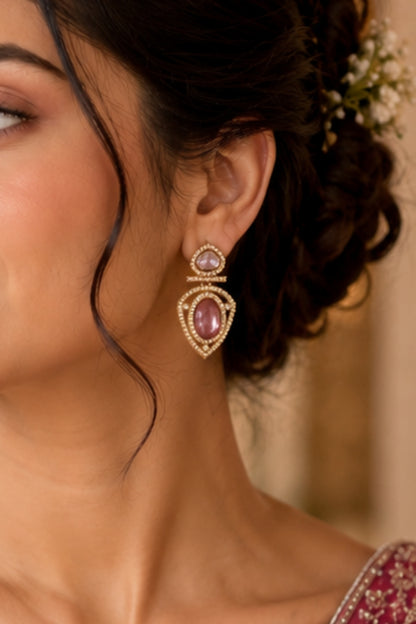 Gulbano Pink Halo Earrings