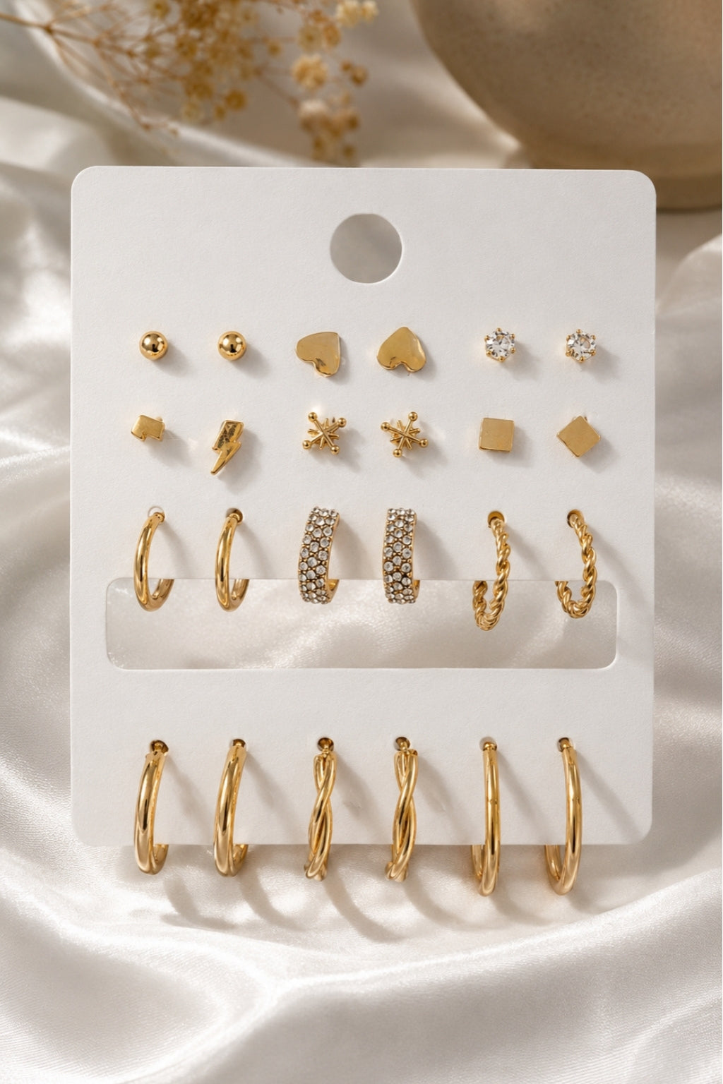 Stud & Hoop Earrings Pack