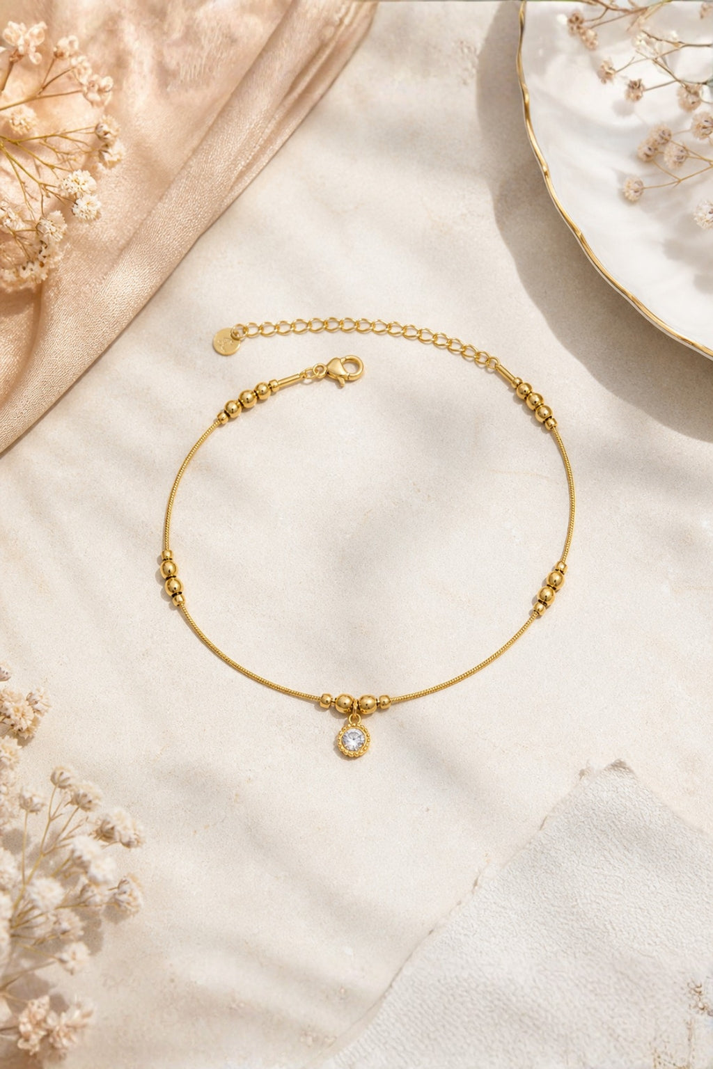 Nova Bead Charm Anklet