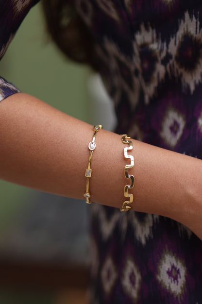 Modern Maze Bracelet