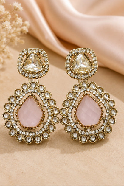 Mahira Petal Halo Earrings