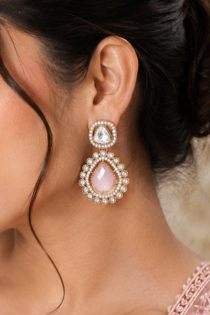 Mahira Petal Halo Earrings