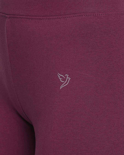 Twin Birds Ankle Legging - Grape Vine