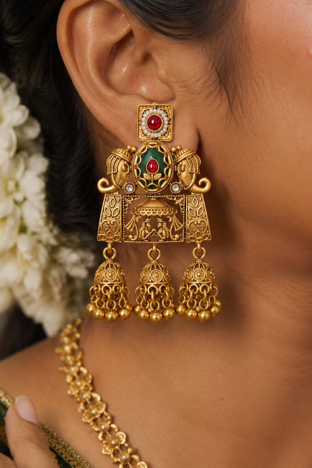 Rathna Gopuram Earrings