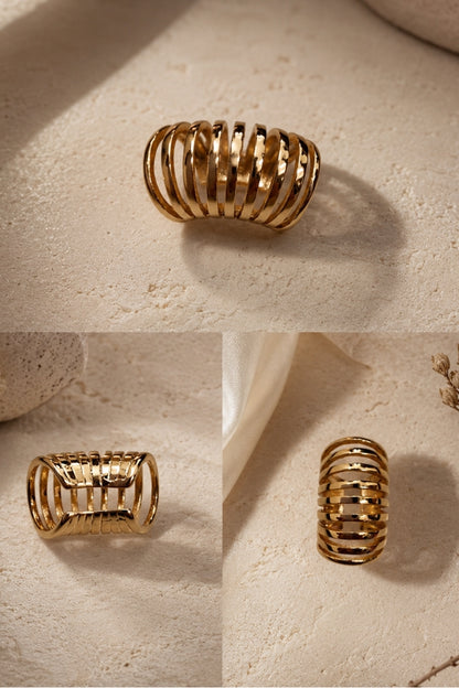 Ribbed Luxe Earcuff
