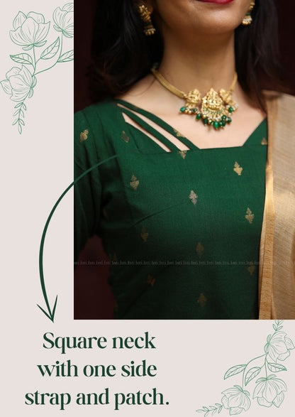 Mystic Strap Top & Dupatta Set