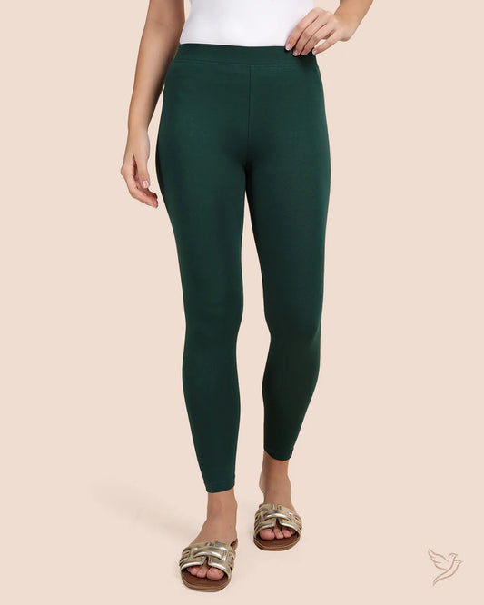 Twin Birds Ankle Legging - Green