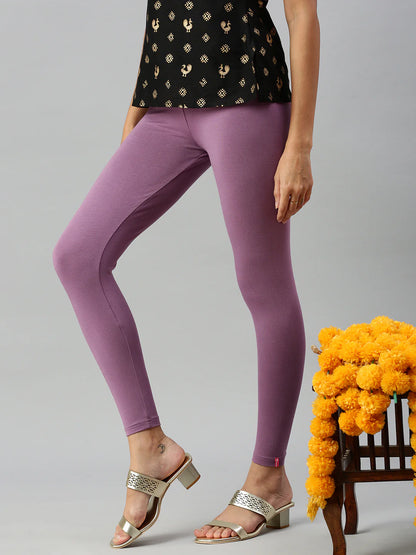 Prisma Ankle Legging - Dusty Purple